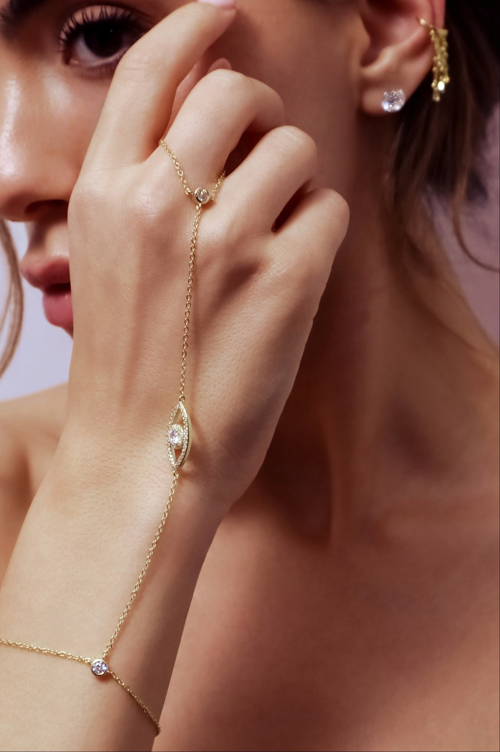 EVIL EYE HAND CHAIN
