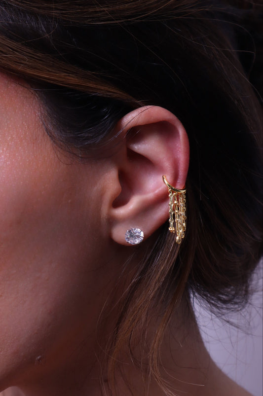 the gabby ear cuff — cascading drop ear cuff, no piercing