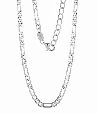 figaro chain bracelet — sterling silver figaro chain bracelet