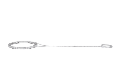 the eti hand chain — custom made-to-order moissanite hand chain